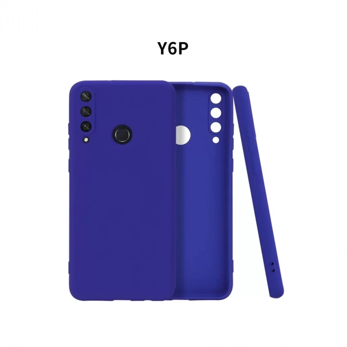USLUCAN ALIŞVERİŞ Huawei Y6P Kılıf First Silikon - Lacivert