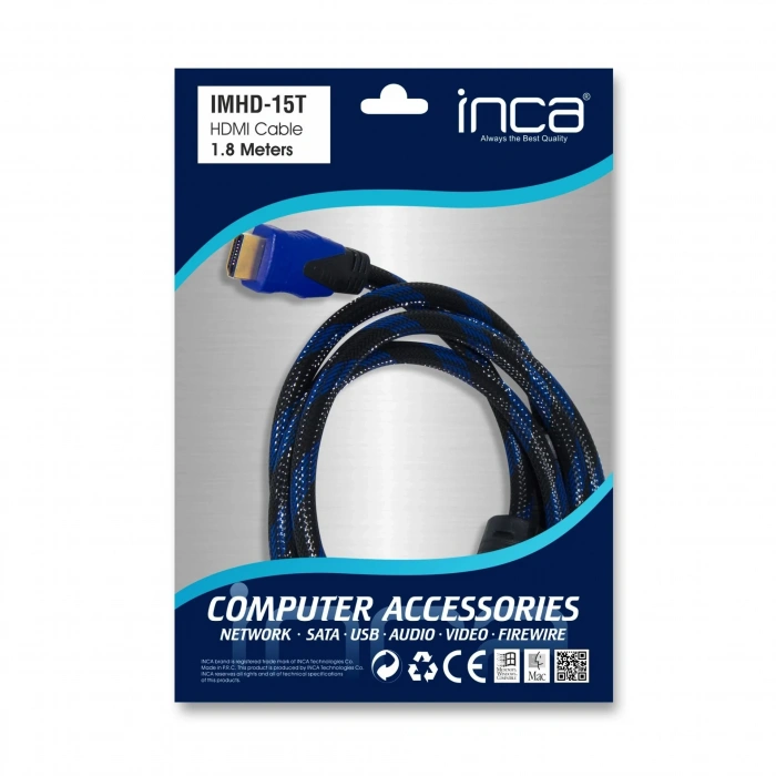 USLUCAN ALIŞVERİŞ INCA IMHD-15T 1,8MT 4K HDMI KABLO