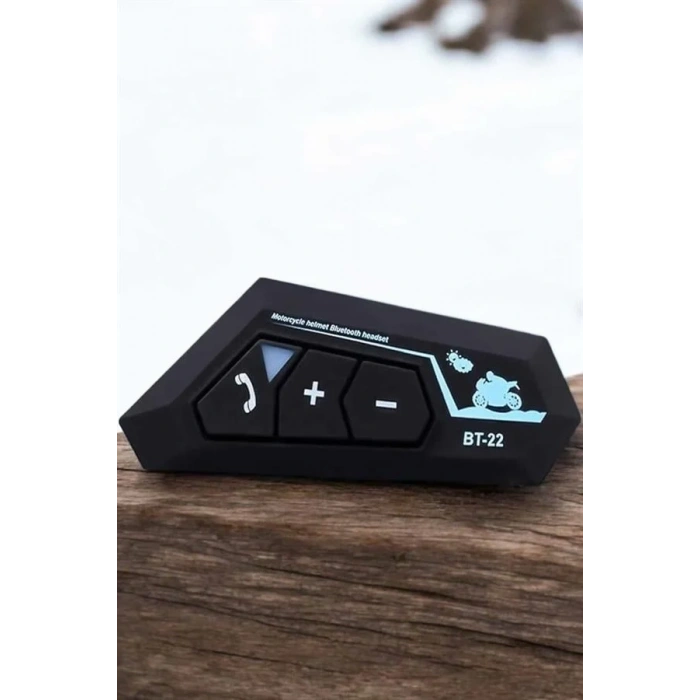 USLUCAN ALIŞVERİŞ İnterkom Intercom Kask Kulaklık Bt22 Bluetooth Motosiklet Kulaklık 5.0 Bluetooth