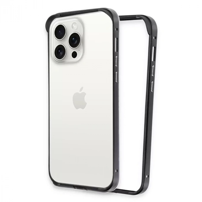 USLUCAN ALIŞVERİŞ iPhone 14 Pro Land Bumper Koruma Kapak - Siyah