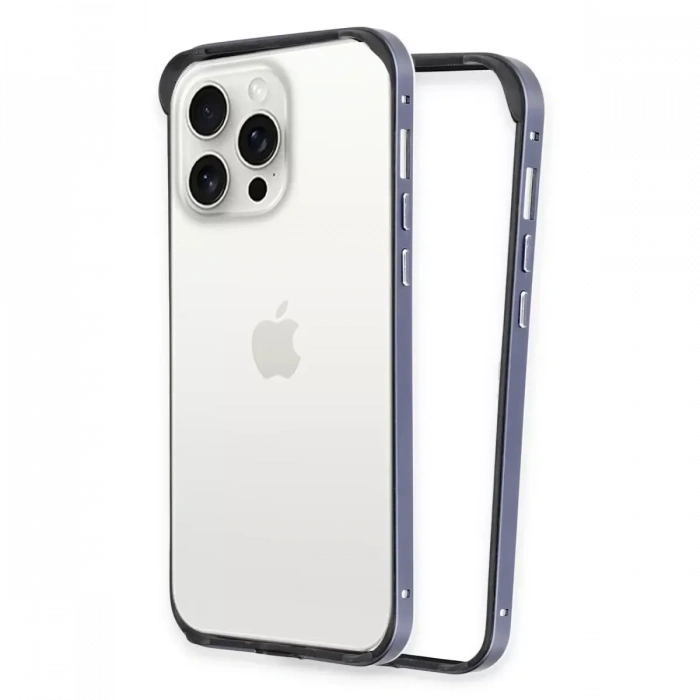 USLUCAN ALIŞVERİŞ iPhone 14 Pro Max Land Bumper Koruma Kapak - Lacivert
