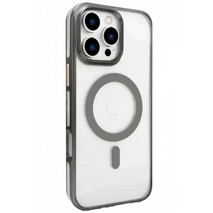 USLUCAN ALIŞVERİŞ iPhone 16 Pro Max Gleam PC Sert Magsafe Kılıf - Titan Gri