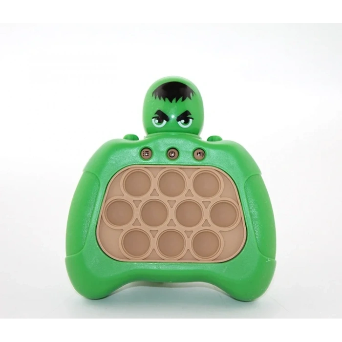 USLUCAN ALIŞVERİŞ Işıklı Müzikli Pop-It Hulk Tasarımlı