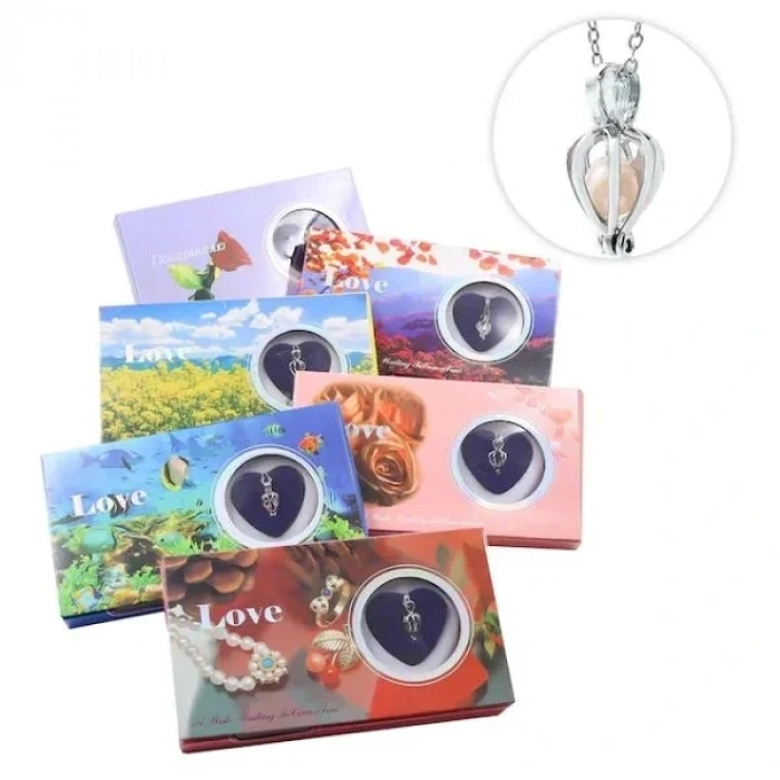 USLUCAN ALIŞVERİŞ İstridye İçinde İnci Kolye