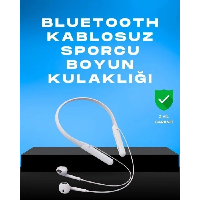 USLUCAN ALIŞVERİŞ Kablosuz Bluetooth Kulaklık – Boyun Askılı, 100 Saat Pil Ömrü