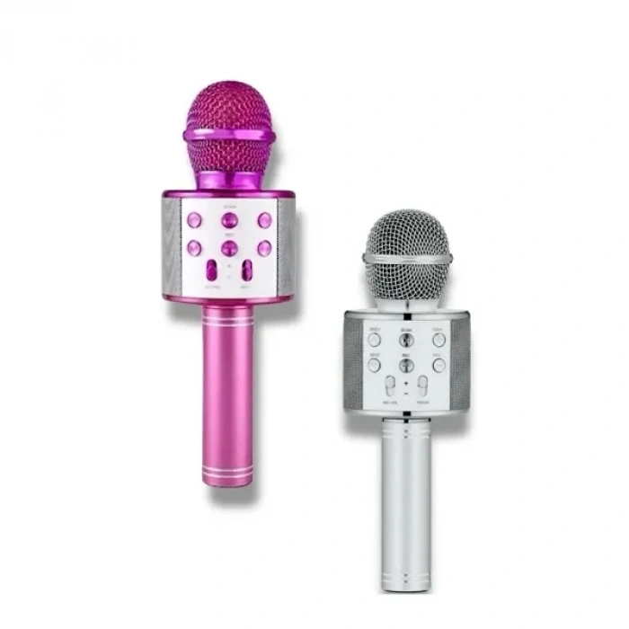 USLUCAN ALIŞVERİŞ Kablosuz Hoparlörlü Bluetooth Karaoke Mikrofonu