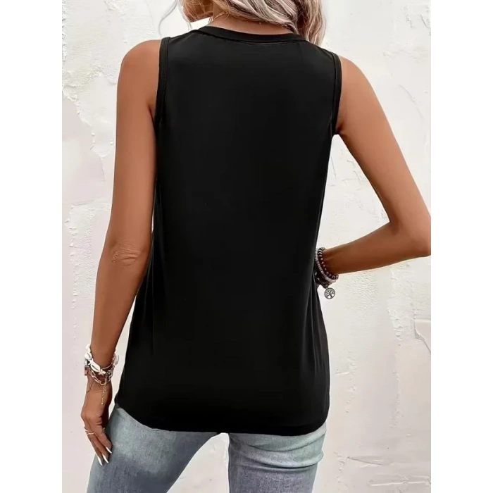 USLUCAN ALIŞVERİŞ Kadın Askılı önden Düğmeli Viskon Bluz