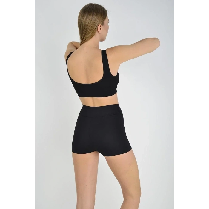 USLUCAN ALIŞVERİŞ Kadın Sporcu Kısa Şort Boxer Vizon