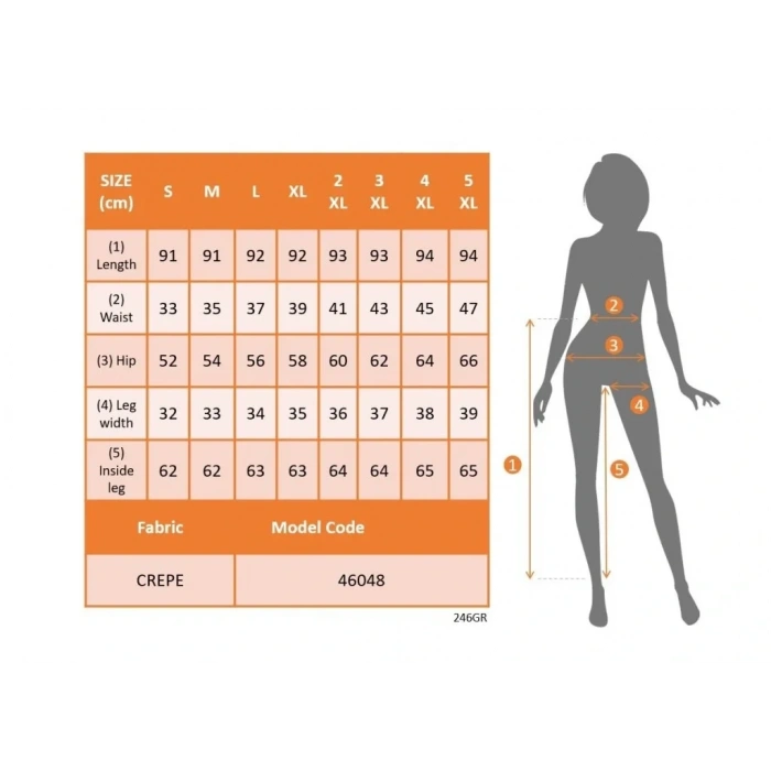 USLUCAN ALIŞVERİŞ Kadın Yüksek Bel Krep Pantolon