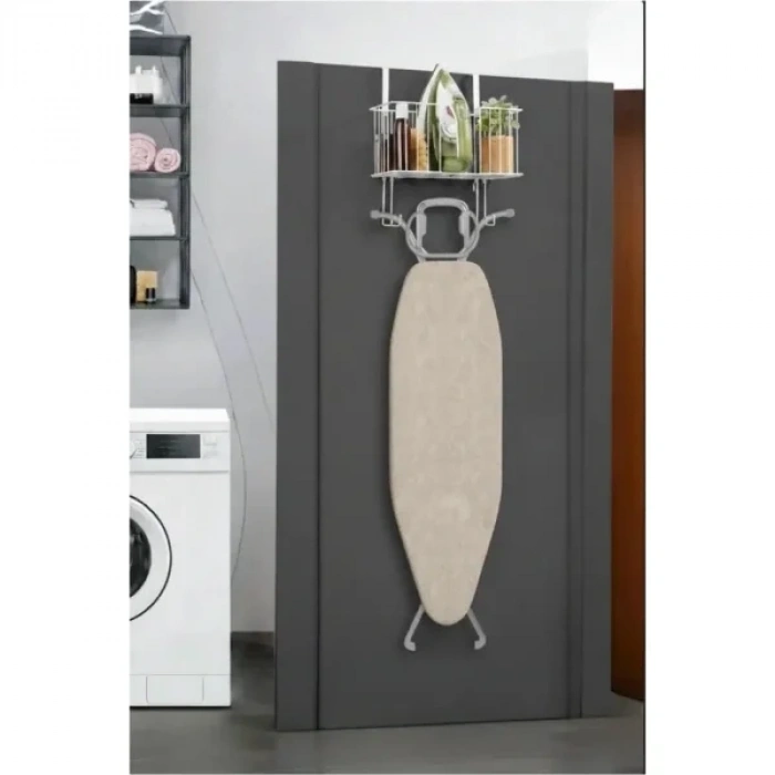 USLUCAN ALIŞVERİŞ Kapı Arkası Ütü ve Ütü Masası Askısı Organizer