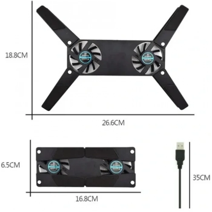 USLUCAN ALIŞVERİŞ Katlanabilir Laptop Soğutucu