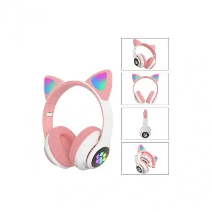 USLUCAN ALIŞVERİŞ Kedi Figürlü Bluetooth Kulaklık