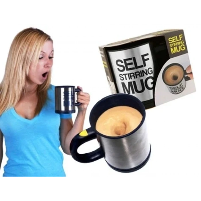 USLUCAN ALIŞVERİŞ Kendi Kendini Karıştıran Termos Kupa