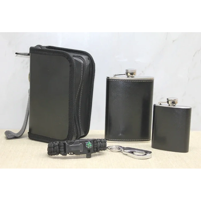 USLUCAN ALIŞVERİŞ Kılıflı 2li Matara Seti