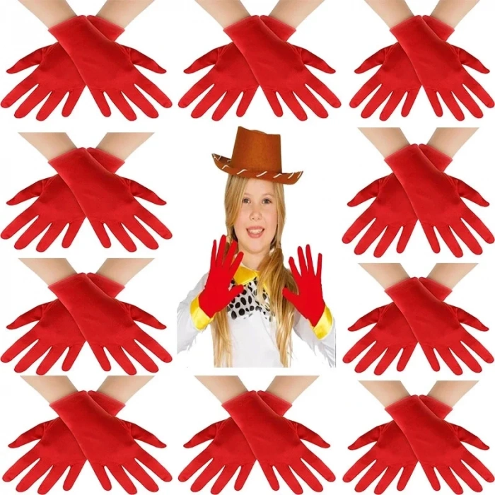 USLUCAN ALIŞVERİŞ Kırmızı Bando Eldiveni Seti 10 çift (20 adet)