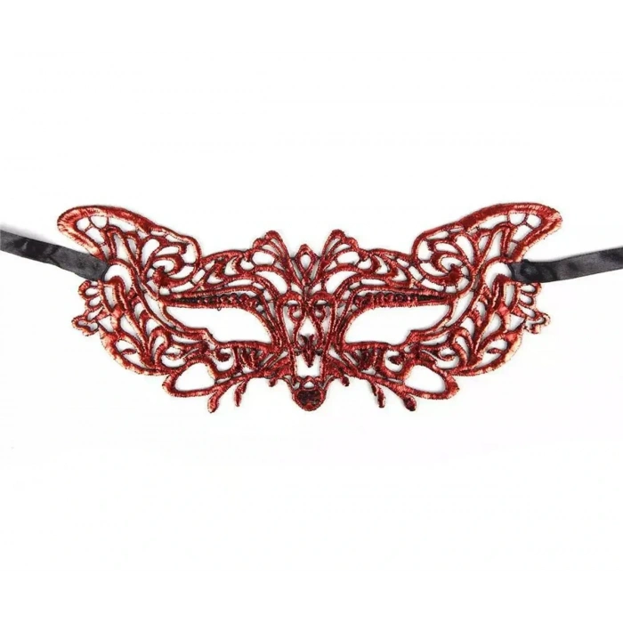 USLUCAN ALIŞVERİŞ Kırmızı Dantel Masquerade Maskesi 9 No