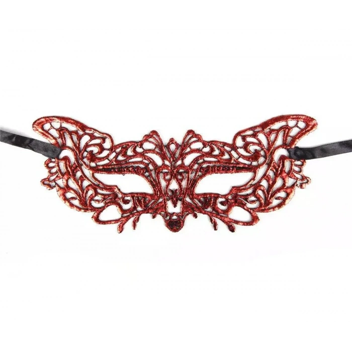 USLUCAN ALIŞVERİŞ Kırmızı Dantel Masquerade Maskesi 9 No