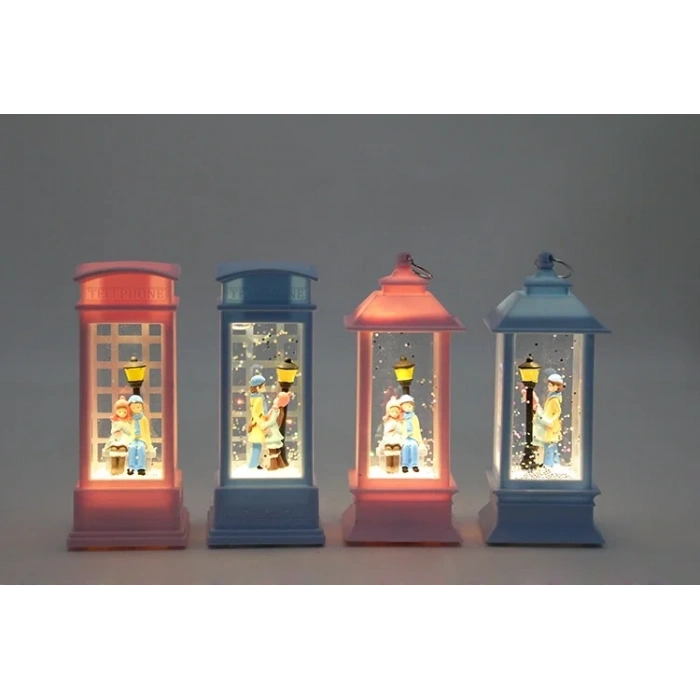 USLUCAN ALIŞVERİŞ Kış Masalı Işıklı Kar Küresi