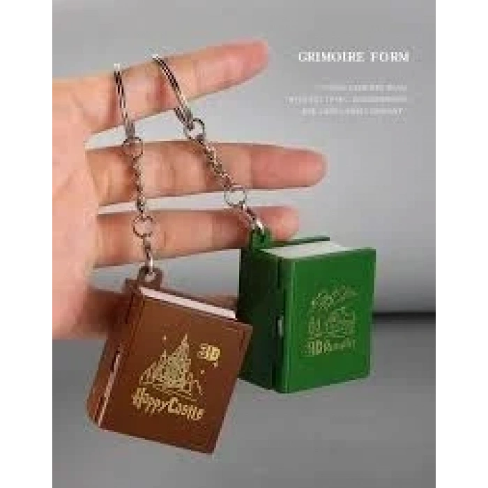 USLUCAN ALIŞVERİŞ Kitap Şeklinde 3D Anahtarlık