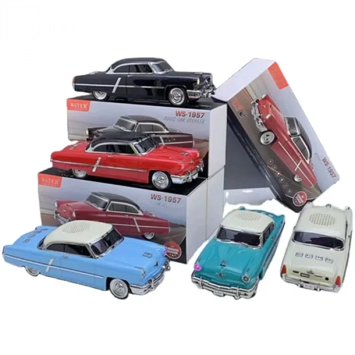 USLUCAN ALIŞVERİŞ Klasik Araba Tasarımlı Bluetooth Hoparlör