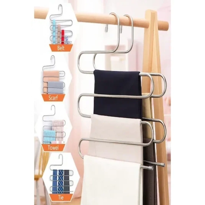 USLUCAN ALIŞVERİŞ Krom Pantolon Askısı