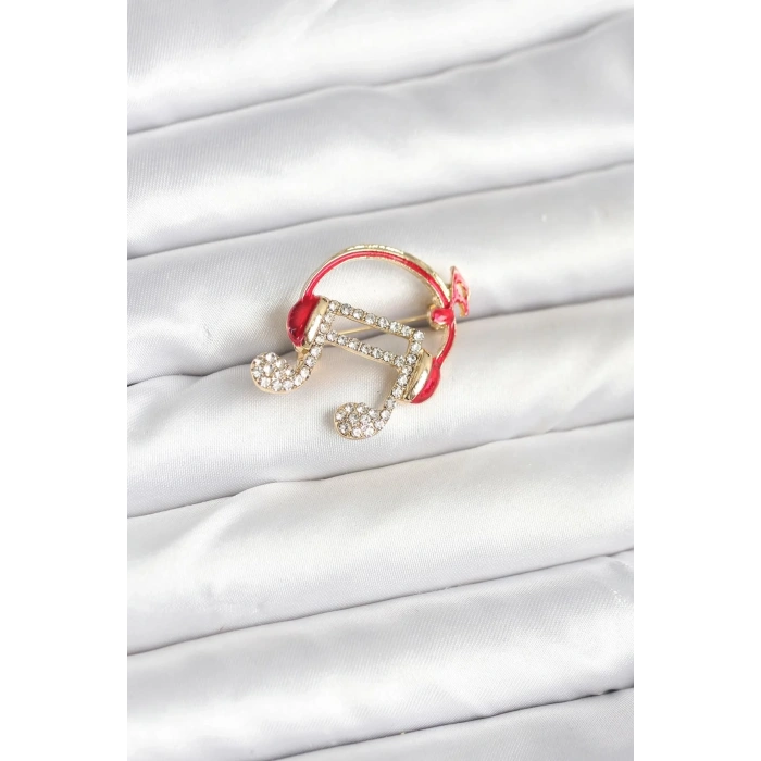 USLUCAN ALIŞVERİŞ Kulaklıklı Nota Model Broş