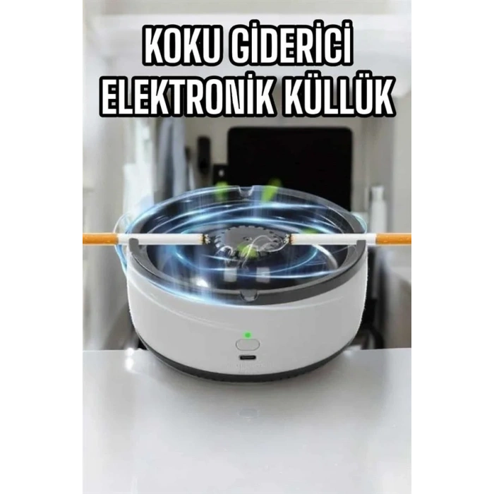 USLUCAN ALIŞVERİŞ Küllük Duman Giderici Temizlenebilir Elektronik Pilli