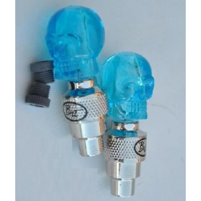 USLUCAN ALIŞVERİŞ Kurukafa Şeklinde Işıklı Sibop Kapağı (2 Adet)