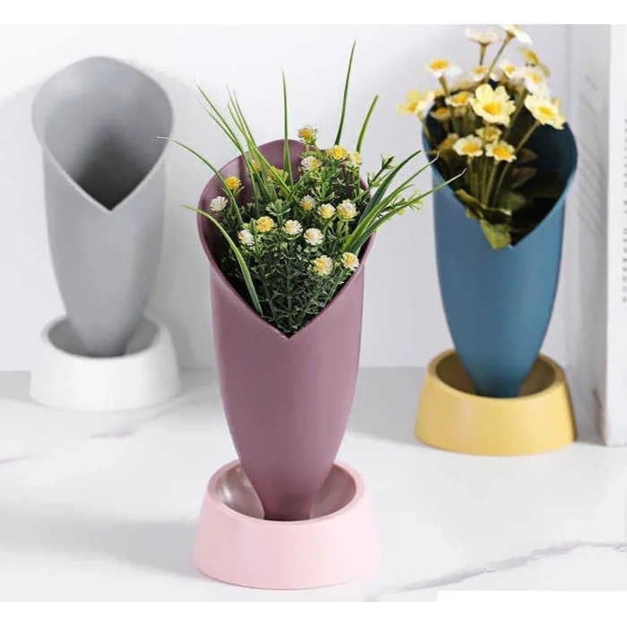 USLUCAN ALIŞVERİŞ Lale Figürlü Dekoratif Vazo