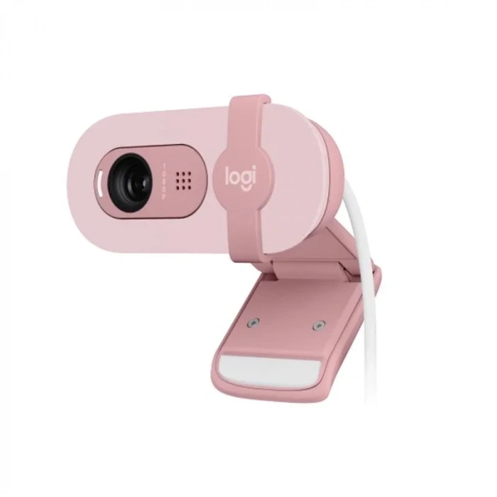USLUCAN ALIŞVERİŞ LOGITECH BRIO 100 FULL HD 1080P MİKROFONLU WEB KAMERA PEMBE 960-001623