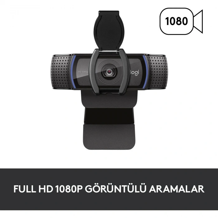 USLUCAN ALIŞVERİŞ LOGITECH C920S HD PRO WEBCAM SİYAH 960-001252
