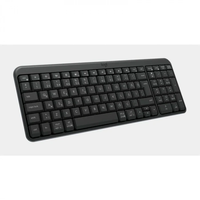 USLUCAN ALIŞVERİŞ LOGITECH K250 TAM BOYUTLU KOMPAKT BLUETOOTH TÜRKÇE Q KLAVYE GRİ 920-013460
