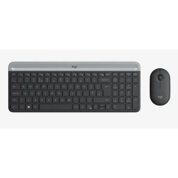 USLUCAN ALIŞVERİŞ LOGITECH MK470 Q TR İNCE KABLOSUZ KLAVYE MOUSE SET SİYAH 920-009435
