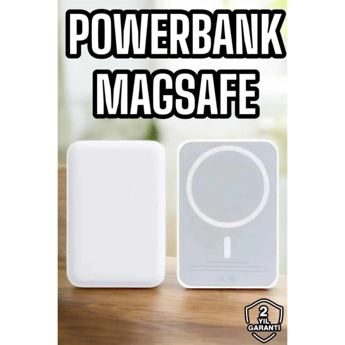 USLUCAN ALIŞVERİŞ Magsafe Kablosuz Batarya Yüksek Performanslı Manyetik Tasarım Hızlı Şarj