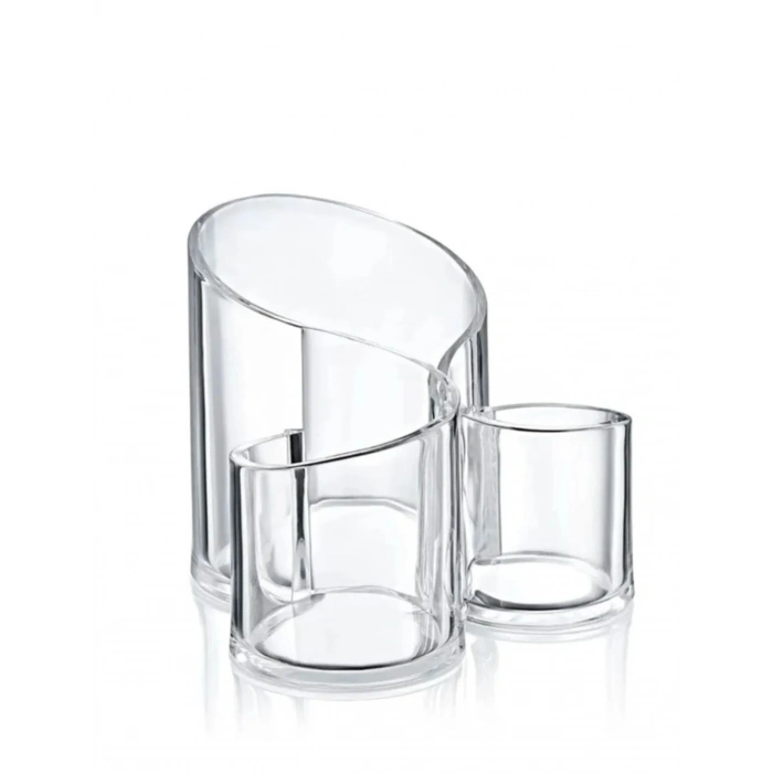 USLUCAN ALIŞVERİŞ Makyaj Organizeri Şeffaf - 3 Gözlü