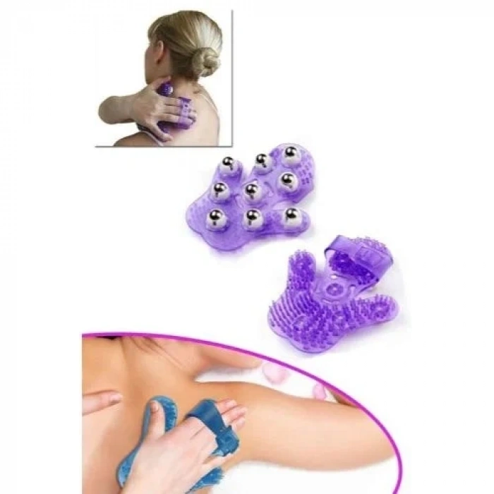 USLUCAN ALIŞVERİŞ Masaj Eldiveni 9 Bilyeli Massage Glove