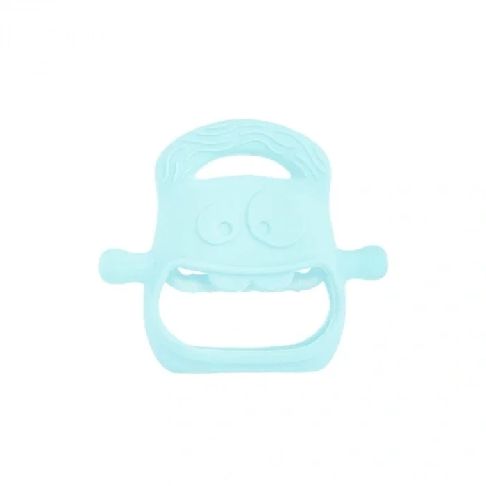 USLUCAN ALIŞVERİŞ Mavi Bebek Silikon Diş Kaşıyıcı
