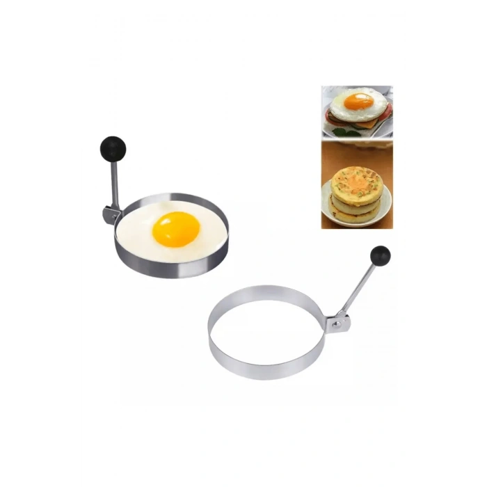 USLUCAN ALIŞVERİŞ Metal Yuvarlak Omlet Krep Kalıbı