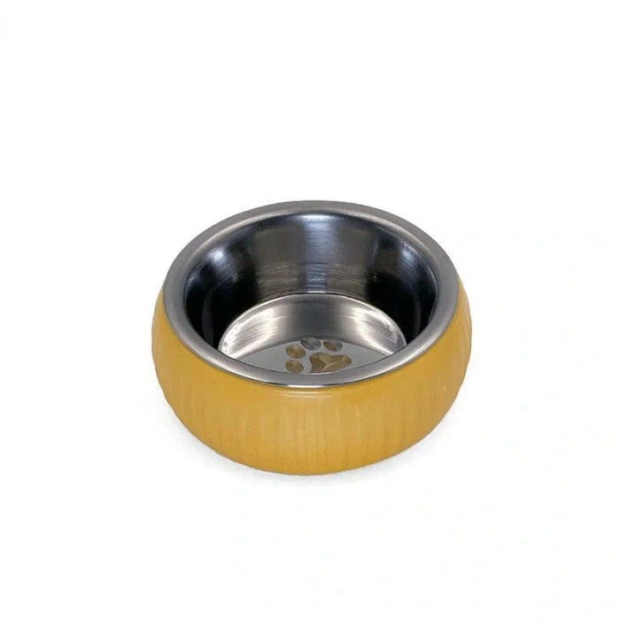 USLUCAN ALIŞVERİŞ Mikopet Organik Seramik Mama Kabı Sarı