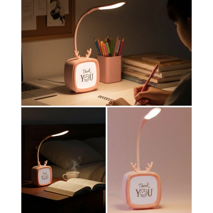 USLUCAN ALIŞVERİŞ Modern Tasarımlı Şarj Edilebilir LED Gece Lambası