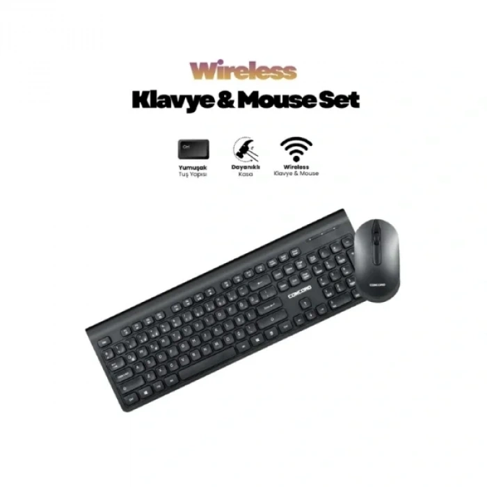 USLUCAN ALIŞVERİŞ Multimedya Q Klavye Ve Mouse Seti