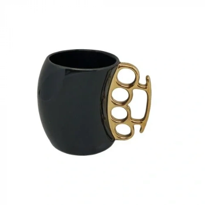 USLUCAN ALIŞVERİŞ Muşta Tasarımlı Seramik Kupa