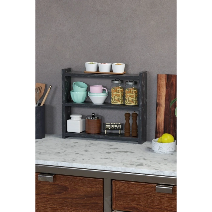 USLUCAN ALIŞVERİŞ Mutfak Rafı Tezgah Üstü Organizer Bendir