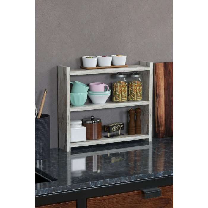 USLUCAN ALIŞVERİŞ Mutfak Rafı Tezgah Üstü Organizer Efes