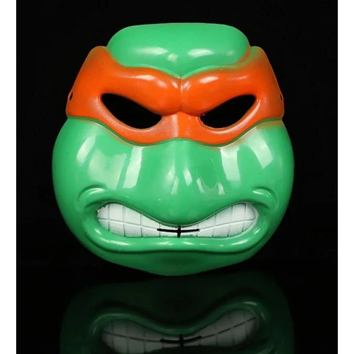 USLUCAN ALIŞVERİŞ Ninja Kaplumbağalar Maskesi Michelangelo Maskesi