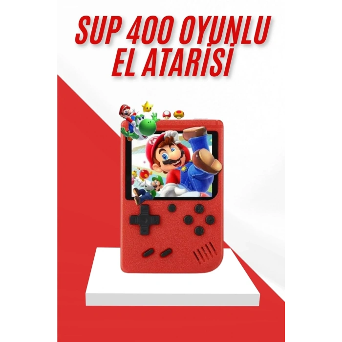 USLUCAN ALIŞVERİŞ Nostalji Oyunlu Mini Atari Gamebox 400 Oyunlu El Atarisi
