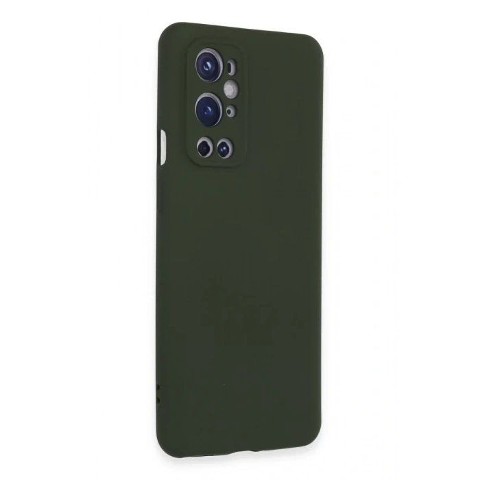 USLUCAN ALIŞVERİŞ One Plus 9 Pro Kılıf Nano içi Kadife Silikon - Koyu Yeşil