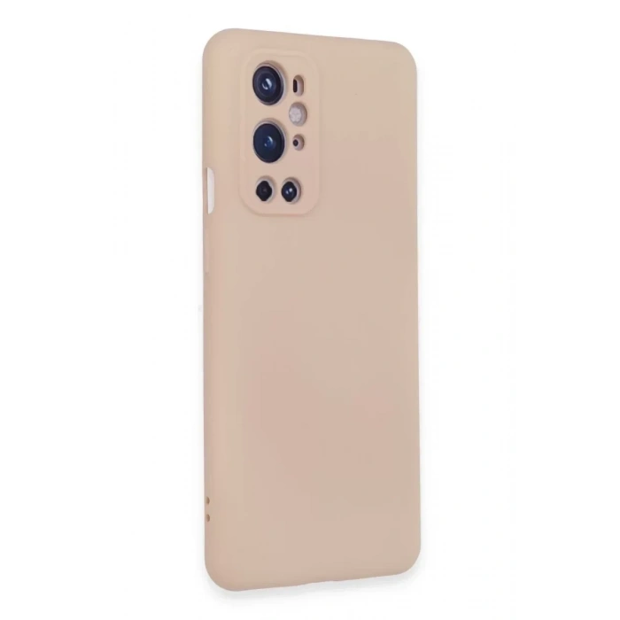 USLUCAN ALIŞVERİŞ One Plus 9 Pro Kılıf Nano içi Kadife Silikon - Pudra