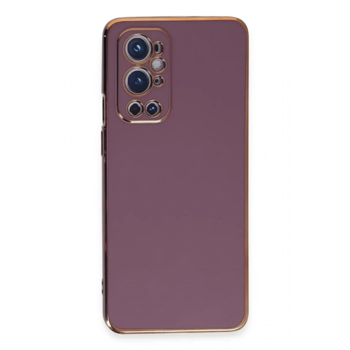 USLUCAN ALIŞVERİŞ One Plus 9 Pro Kılıf Volet Silikon - Mor