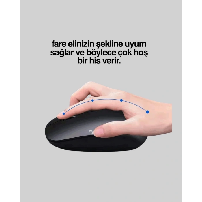 USLUCAN ALIŞVERİŞ Optik Sensörlü Sessiz Fare – Geniş Uyumluluk ve Ergonomik Yapı